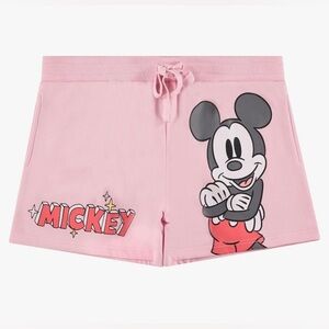 NEW - Disney Ladies Mickey Mouse Athletic Shorts - Pink. Small.